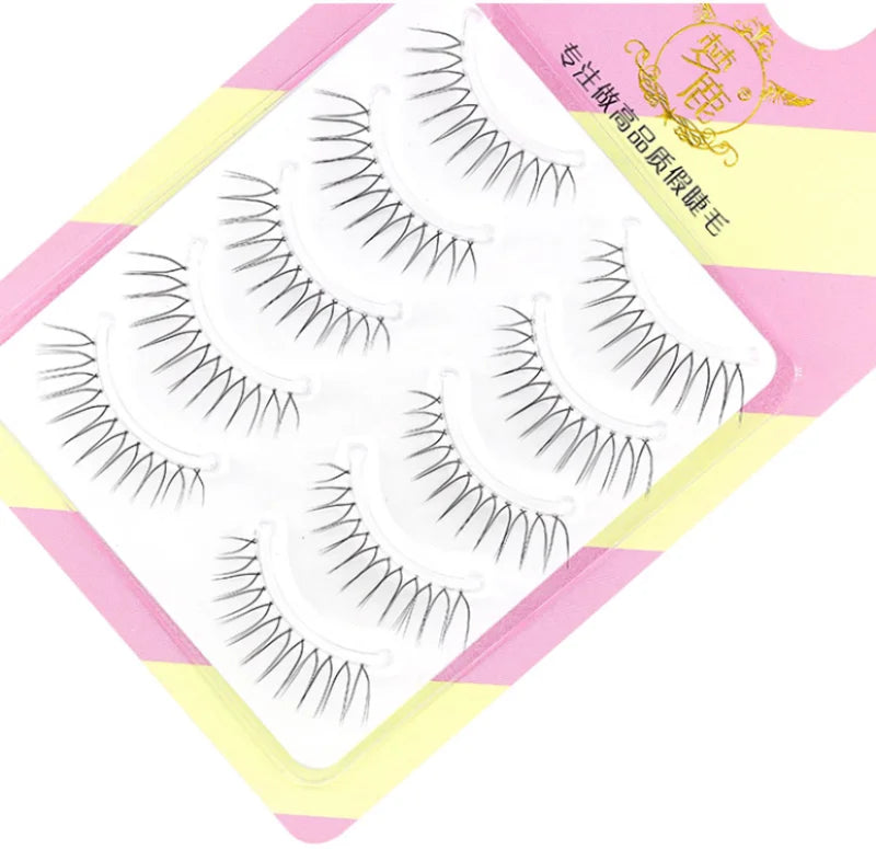 Dream Deer False Eyelashes A Type Eyelashes Upgraded Lash V-shaped 0.14mm Transparent Stem Soft Natural Eye Lashes Mink