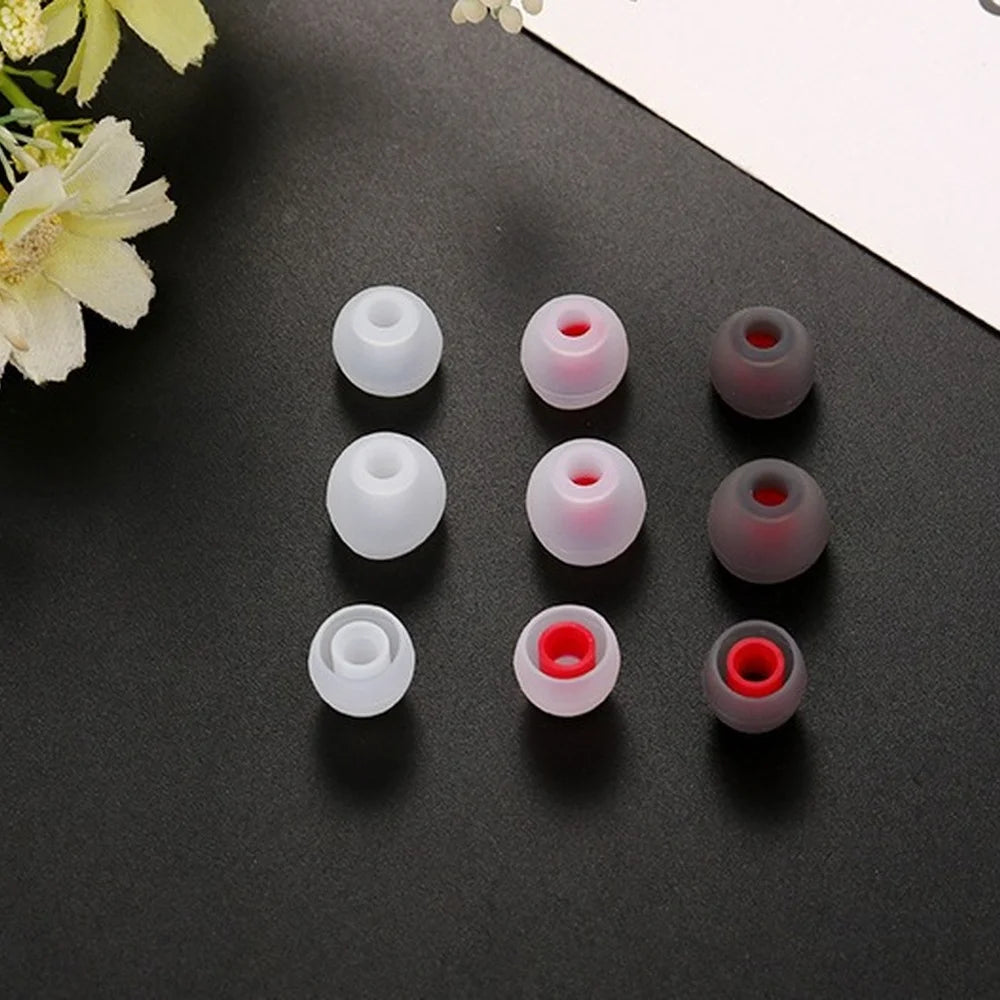 Ivinxy 12pcs Layer Silicone In-Ear Earphone Covers Cap Replacement Earbud Bud Tips Earbuds eartips Earplug Ear pads cushion