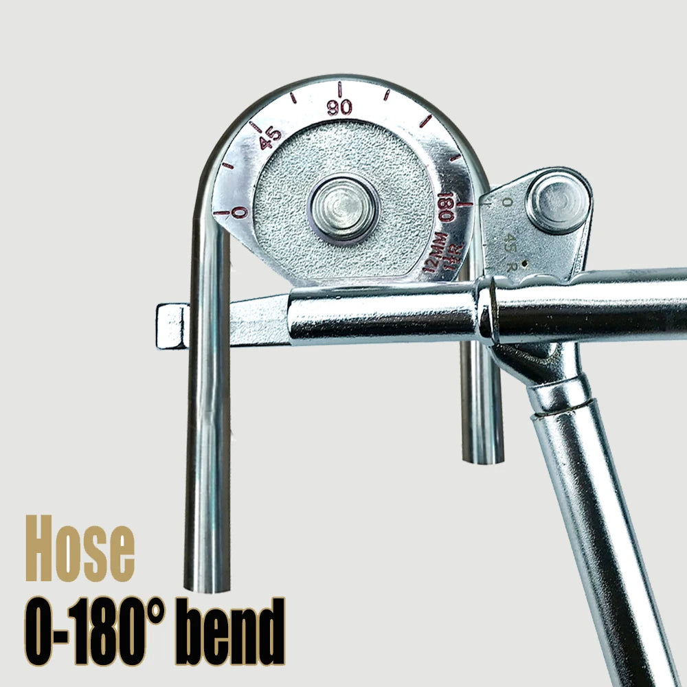 180 ° Heavy Duty Tube Bender 12mm/1/2'' O.D.TUBING 0-180 Degrees Pipe Bender and Tube Bending Manual Machine Tools
