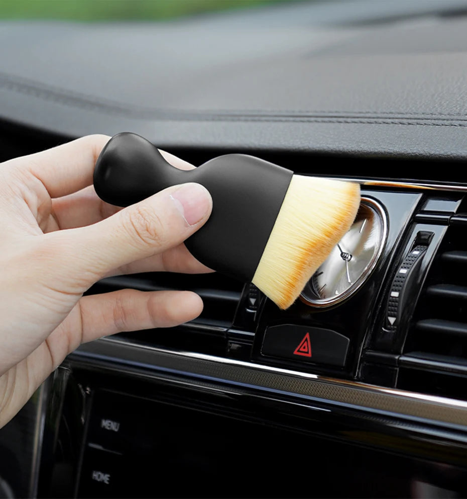 SEAMETAL Soft Cleaning Brush for Car Air Outlet Dust Sweeping Tools Auto Interior Clean Brushes Scratch-Free Car Detailing Tool