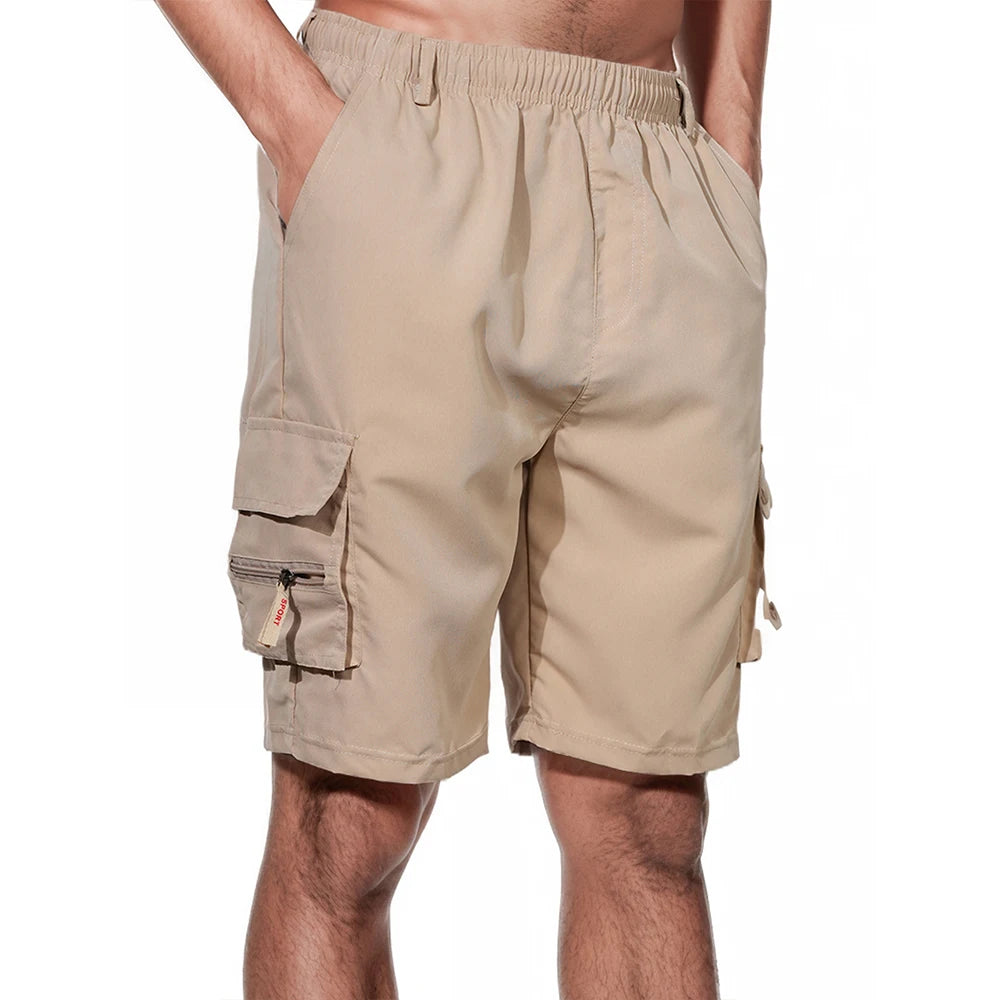 Men's Cargo Shorts Big Size Sports Knee Shorts Classic Short Pants Streetwear Straight Loose Work Casual Street Shorts