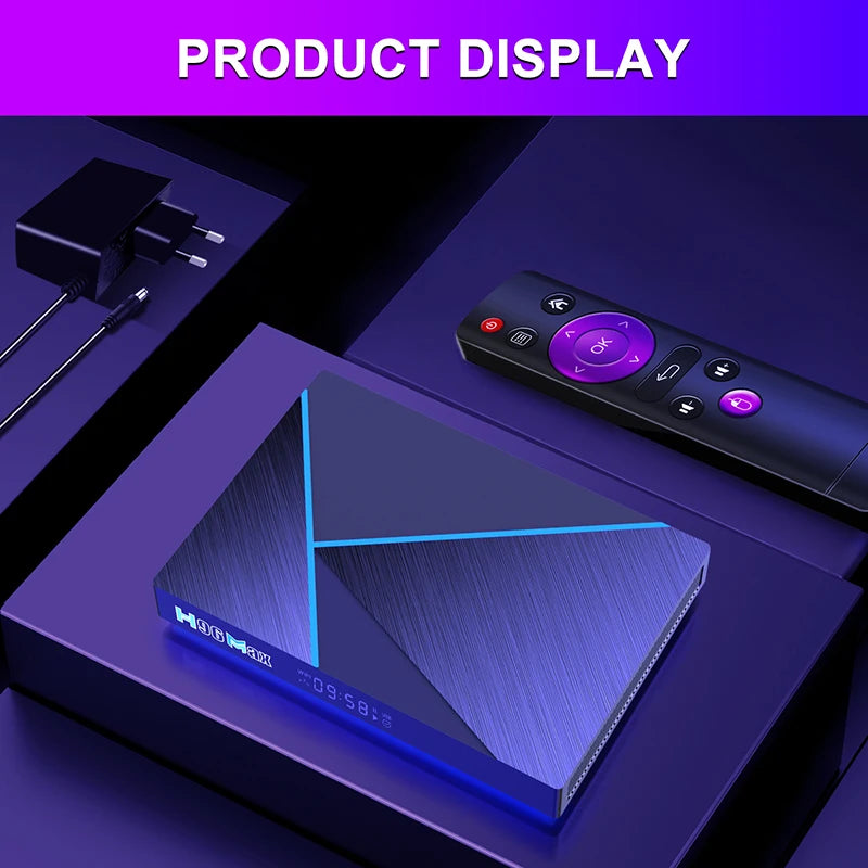 H96 Max V56 Android12 Smart TV Box RK3566 Quad-Core 4K 2.4G/5G WiFi BT4.0 1000M LAN 8GB 64GB Set Top Box