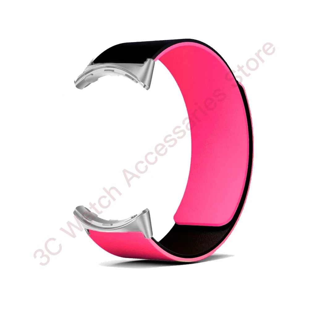 Silicone Magnetic Strap For Google Pixel Watch 4 3 2 1 41mm Accessories Sport Elastic bracelet correa Pixel Watch 3 4 45mm Band
