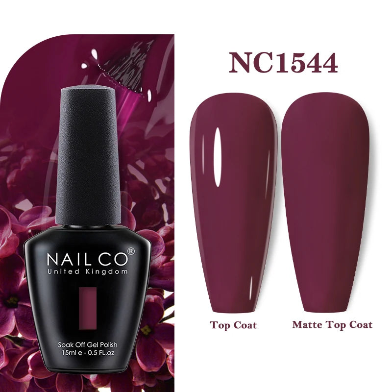 NAILCO Gel Nail Polish 15ml Nail Art Vernis Semi Permanent Soak off UV Gel Polish Gel Manicure Nail Varnish Nail Color Ongles
