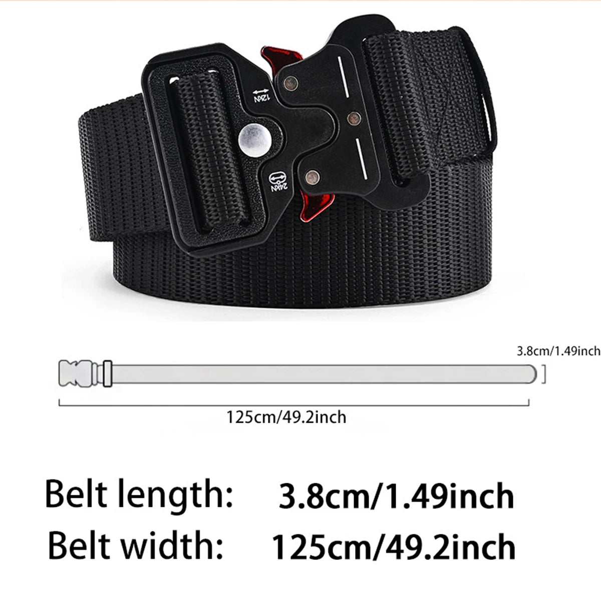 Men's Belt Outdoor Hunting Tactical Mens Belt Multifunctional Combat Survival High Quality Canvas Nylon Mens Belt Sport Belt