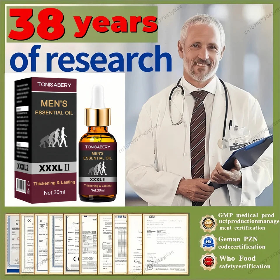 Powerful Men Big Dick Enlargement Gel Increase XXL Size Penis Erection Sex Product climax delay Extender Enhancer massage oil