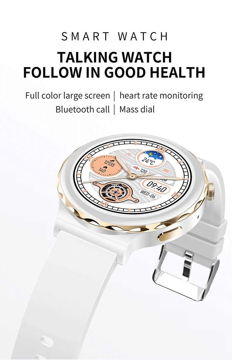 Smart Watch 2024 For Women AMOLED HD Screen Bluetooth Call IP68 Waterproof Sport SmartWatch Female Male For Xiaomi Android IOS