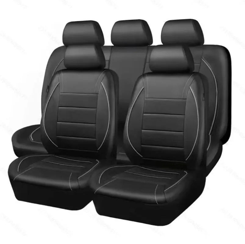 Universal Car Seat Cushion Covers Vehicle Cushion Protectors 5pcs Car Seat Covers and 5pcs Headrest Covers All-Season