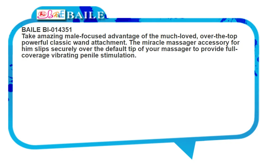 BAILE  Magic Wand  Attachments AV Vibrator Headgear  head cover cap  G-spot Stimulator sex toys sex pussy dildo tooys for man