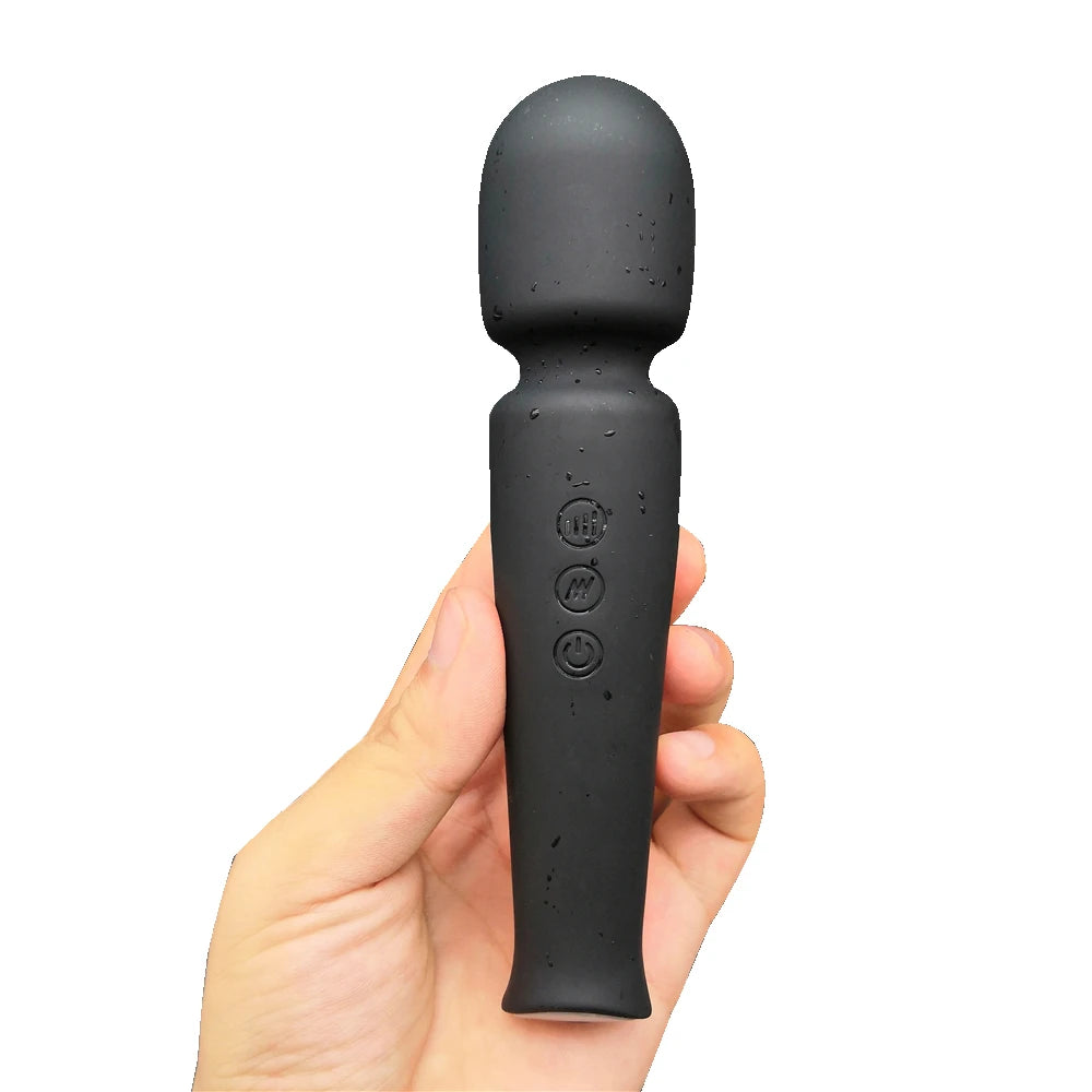 20 Pulsating Patterns and 8 Fierce Speeds Rechargeable Silicone Vibrator Sex Toy Wand Massager Clitoris Stimulator Vibrators