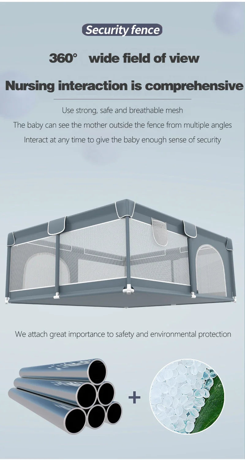 IMBABY Baby Playpen 150x180cm Children's Parks for Babies with Foam Protection Newborn Fence Box Safety Children's Play Playpen