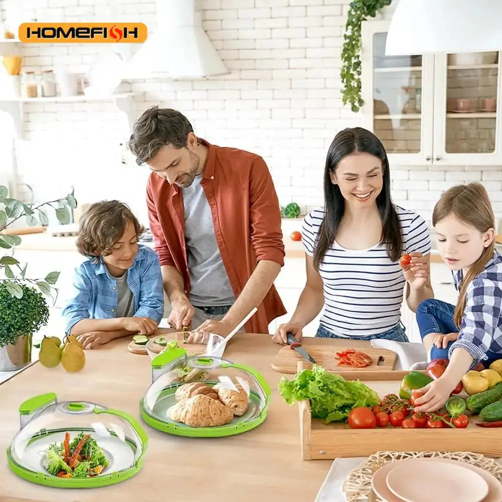 Microwave Food Cover Clear Microwave Splash Guard with Steamer and Handle Kitchen Gadgets