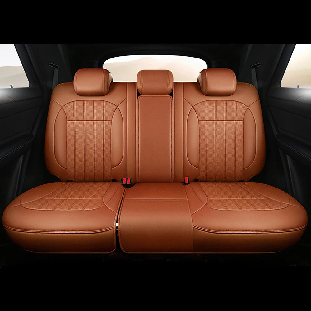 For Land Rover Range Rover Velar 2017 2018 2019 2020 Faux Leather Custom Car Seat Covers Full Set Interior Protector Accessories