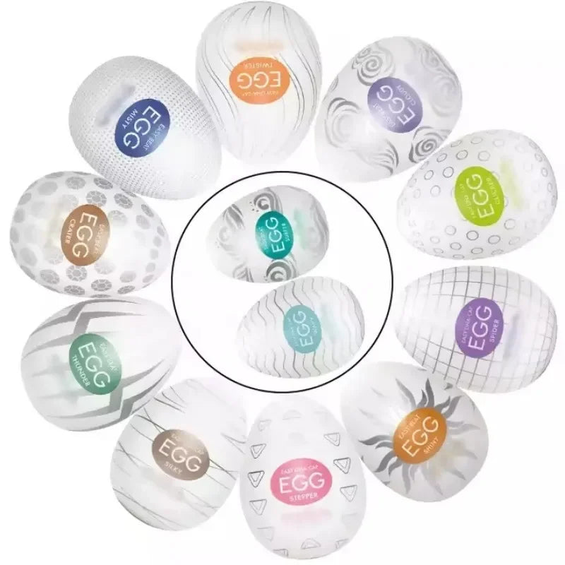 Male Masturbation Eggs Mini Penis Massager Blowjob Ghost Stimulating Stretchable Sex Portable Silicone Masturbator Toys for Men