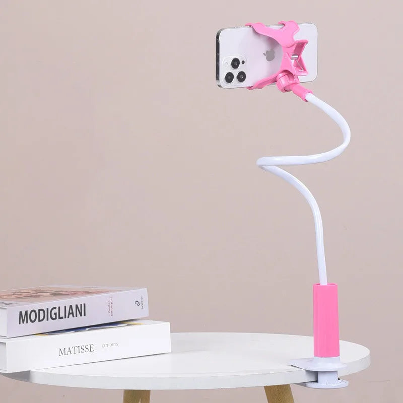 100cm 39.37" Phone Holder Stand Lazy Bracket Headrest Bed 360 Flexible Long Arms Clamp Mount For iPhone Samsung 3.5~6.7" Devices