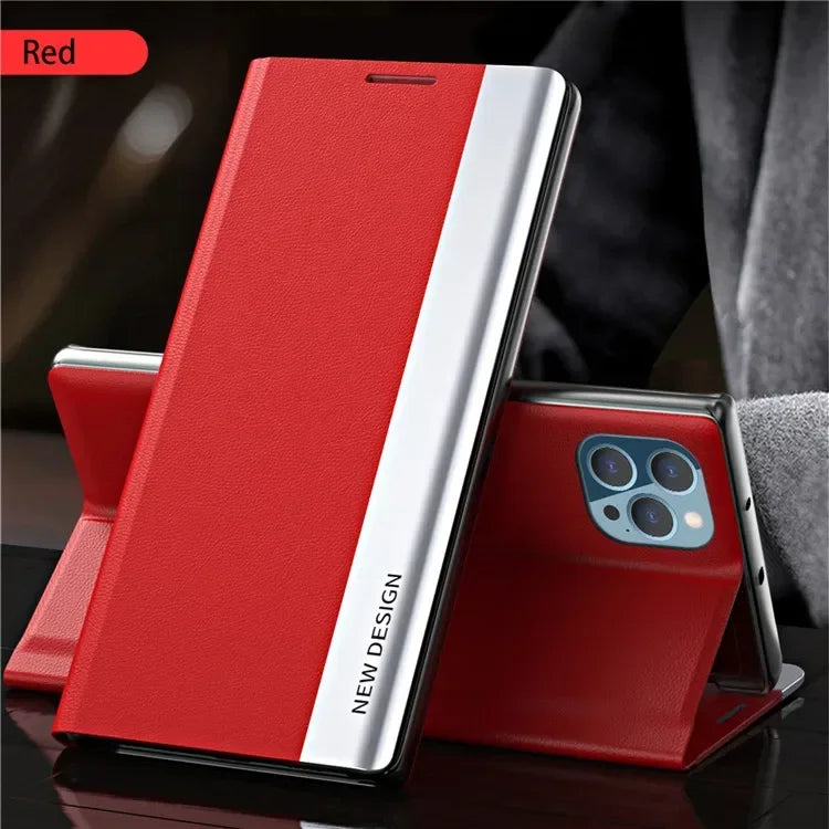 Flip Leather Case For Xiaomi Redmi Note 9S 10S 11S 12 Pro 9C 9T 10X K30S K40 Pro Luxury Ultrathin Magnetic Bracket Cover