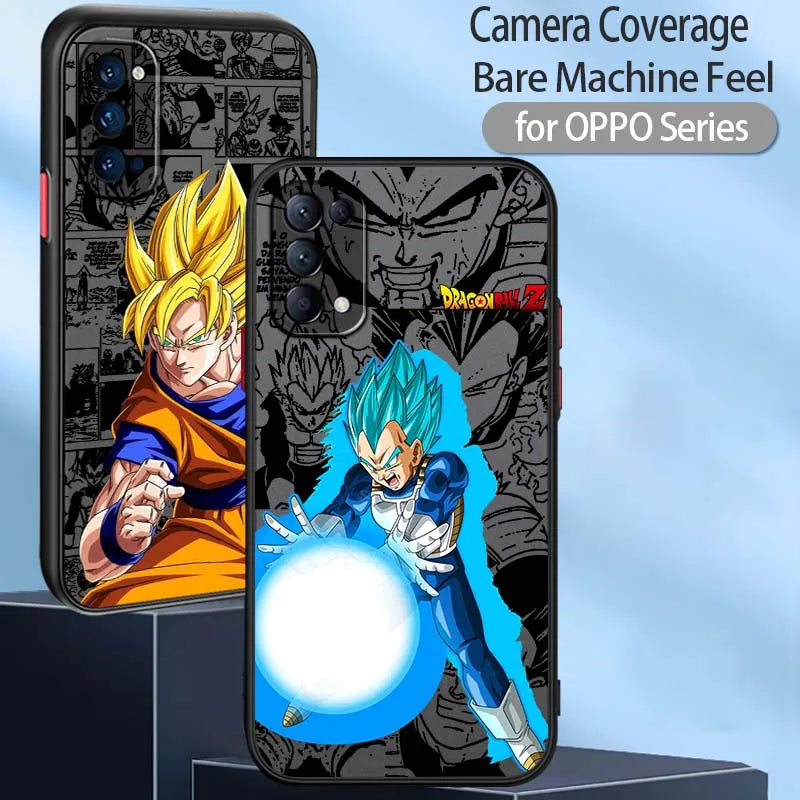 Anime D-Dragon Ball Popular For OPPO Find X3 X5 Lite Pro A98 A94 A93 A79 A76 A58 A57 5G Frosted Translucent Phone Case