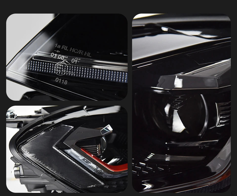 AKD 2 PCS For Golf 7.5 2018-2021 Golf7.5 MK7.5 LED Auto Headlight Assembly Upgrade R-Line Style Design LHD RHD Tool Accessories
