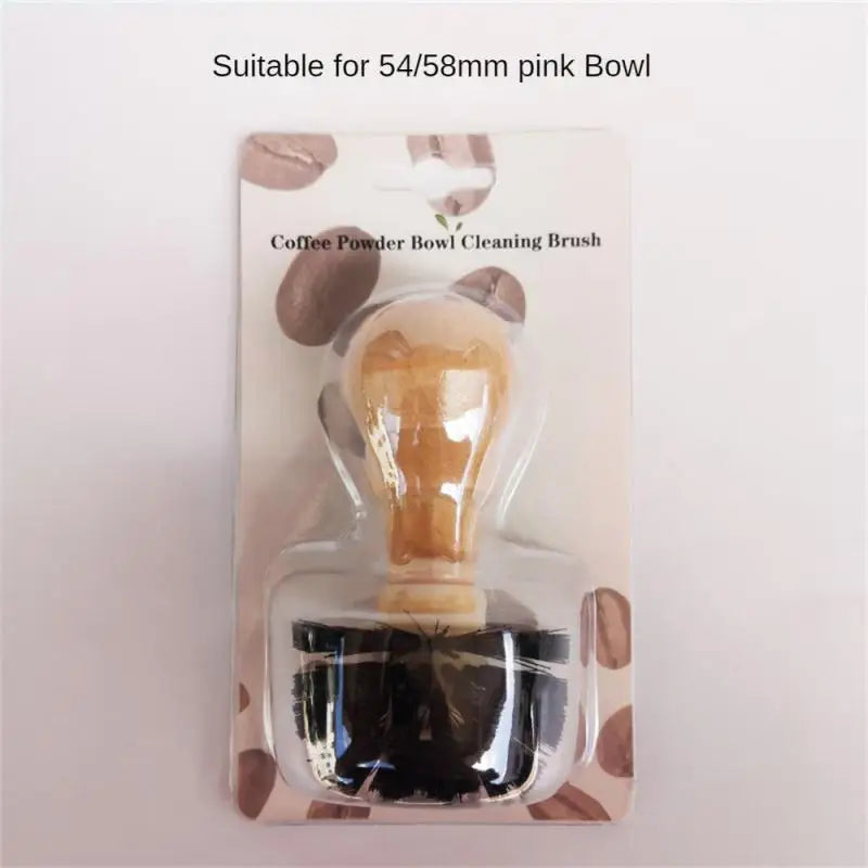 New 51/54/58mm Portafilter Cleaning Brush, Professional Barista Espresso Coffee Cleaning Brush Tool With Wooden Handle
