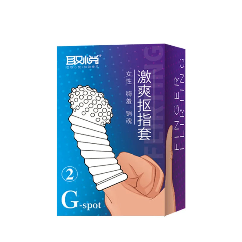 Silicone Finger Sleeve No Vibrators G Spot Orgasm Massage Clitoris Stimulator Masturbators Anal Sex Toys For Woman beginner