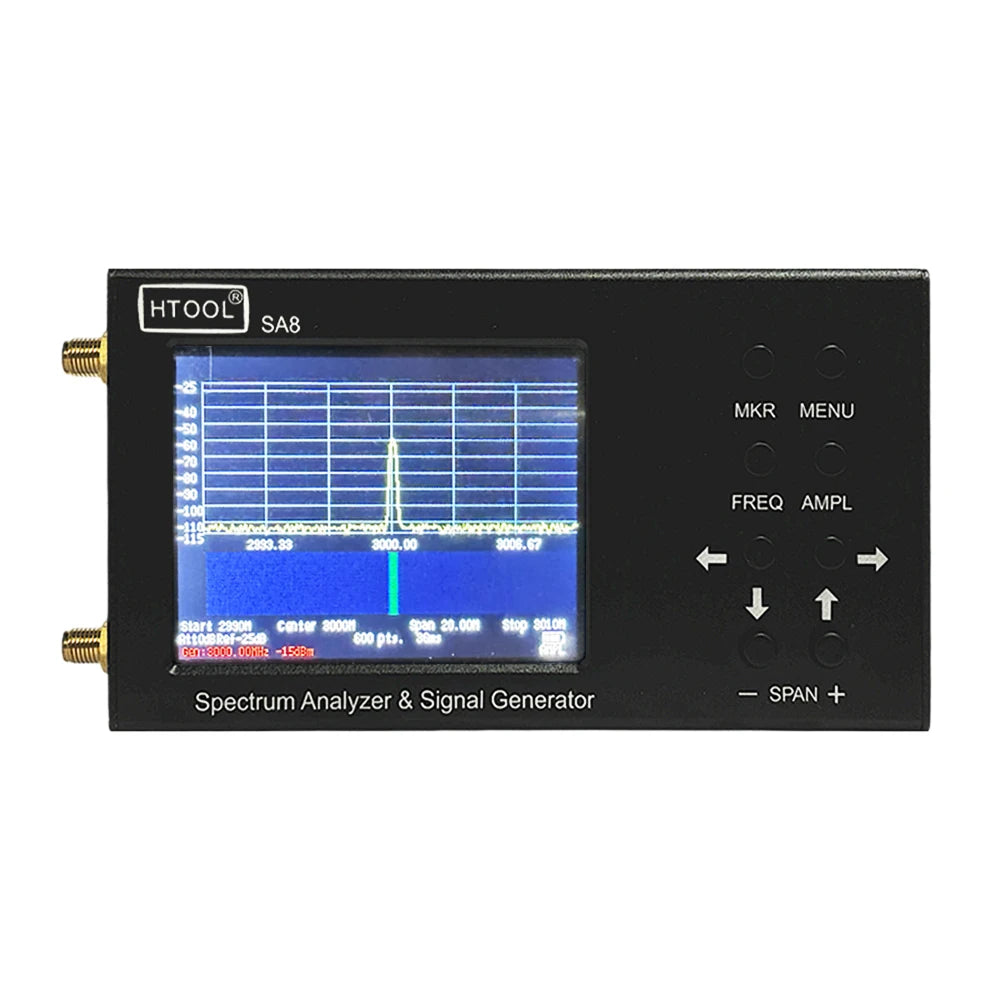 HTOOL SA8 Spectrum Analyzer 35-6200Mhz Handheld Portable RF Wireless Signal Test Instrument