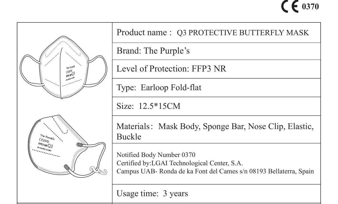 FFP3 CE Masks Safety Dust Respirator Adults 5 Layers Filter Face Mask Mouth Mask FFP2 KN95 Protective Mascarillas