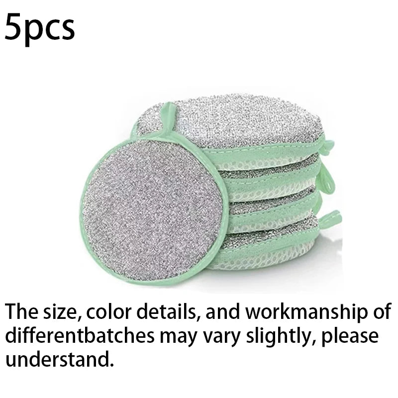 5/10Pcs Dishwashing Sponge Reusable Washable Sponges Double Side Magic Sponge to Wash Dishes Useful Things for Kitchen Clean Tool