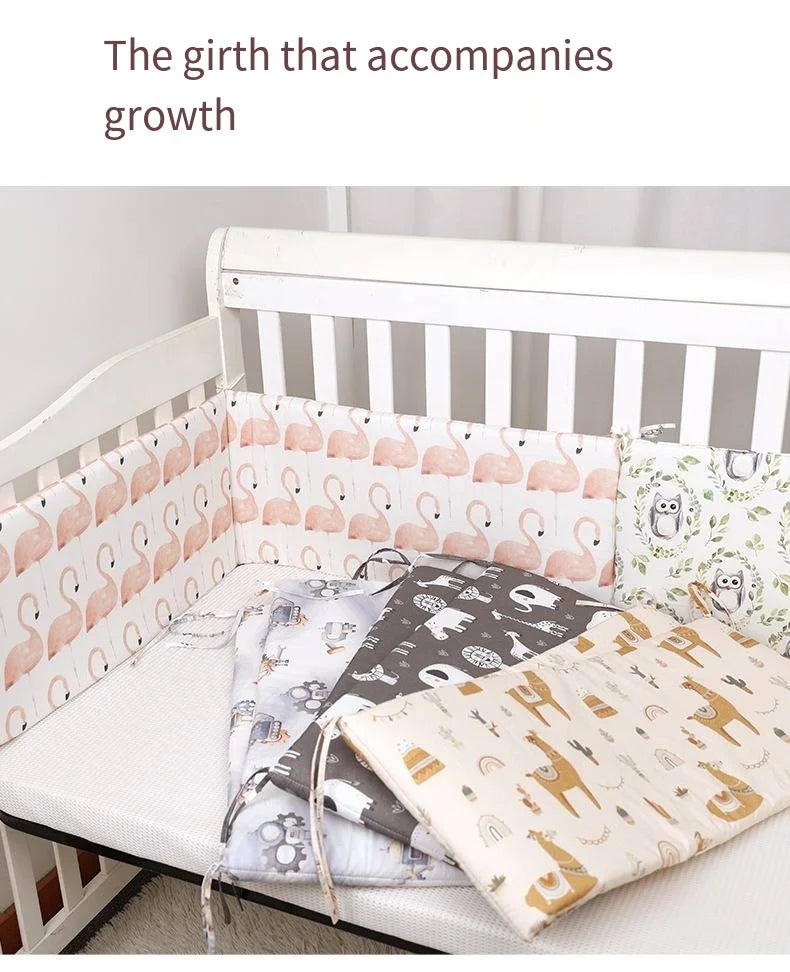 Four Seasons Universal Crib Around Baby Bed Bumper Newborn Bed Guardrail Anti-collision Removable Washable Baby Bed Safety Rails