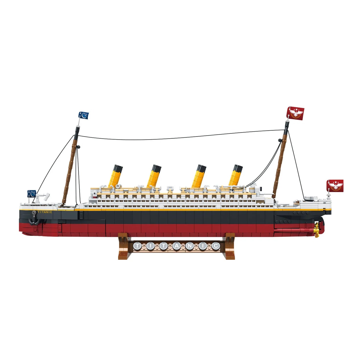 2025 new large-scale Titanic creative model building block set, adult challenge huge Titanic cruise ship model building set toy