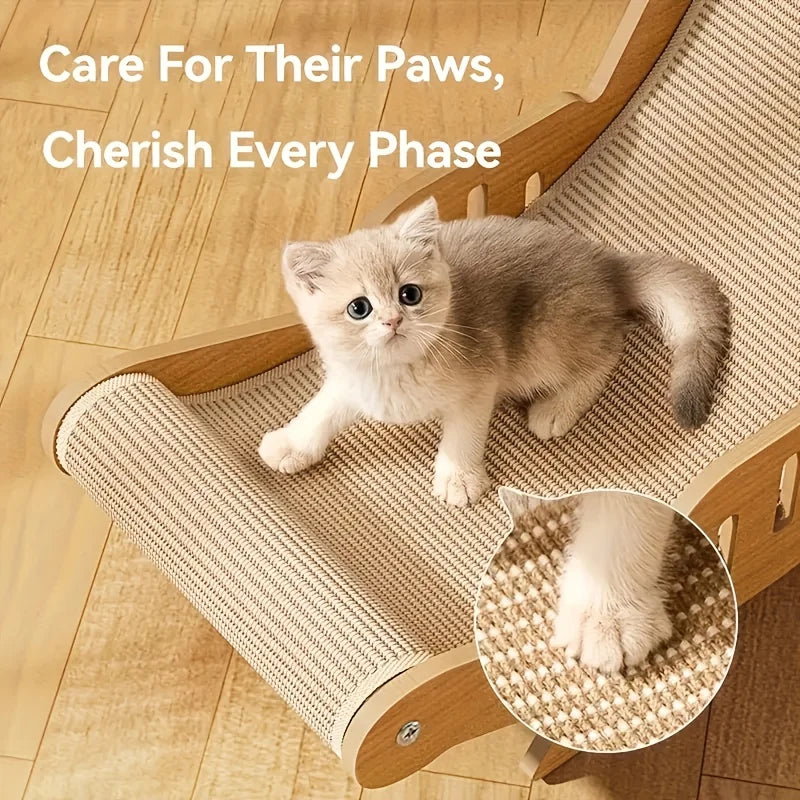 Durable Sisal Cat Scratching Board Dinosaur Shape Solid Wooden Sofa Pet Furniture Anti Scratch Toy for Kittens