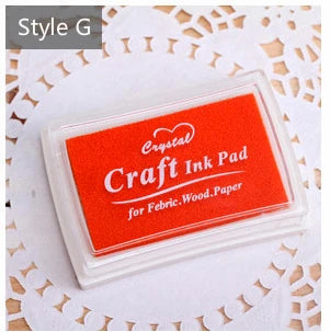 Mr Paper 15 Colors Inkpad Handmade DIY Craft Oil Based Ink Pad for Fabric Wood Paper Scrapbooking Ink pad Finger Painting