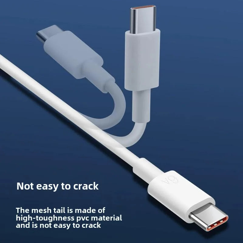 Suitable For Android Phone 6A Charging Cable,Universal 66W Data Cable,Type-C Super Fast Charging,Not Suitable For iPhone