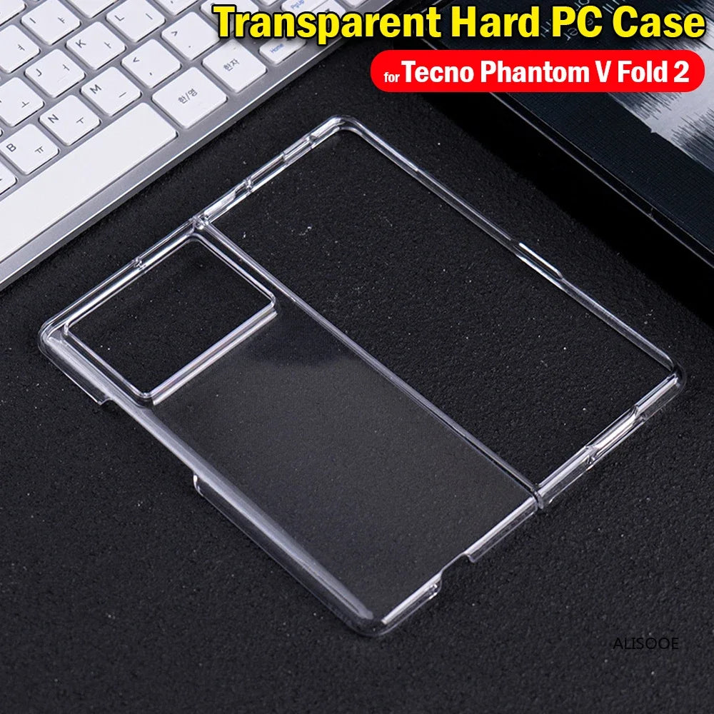 HD Transparent Funda for Tecno Phantom V Fold 2 Case Ultra Thin Clear Shockproof Phone Cover for Tecno Phantom V Fold2 Capa