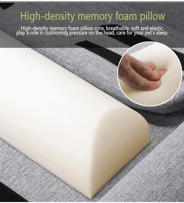 TRUELOVE Pet Bed TLX1211Pet Comfort Mattress Hidden Zipper For Easy Removal Linen Comfort Fabric High-density memory foam pillow