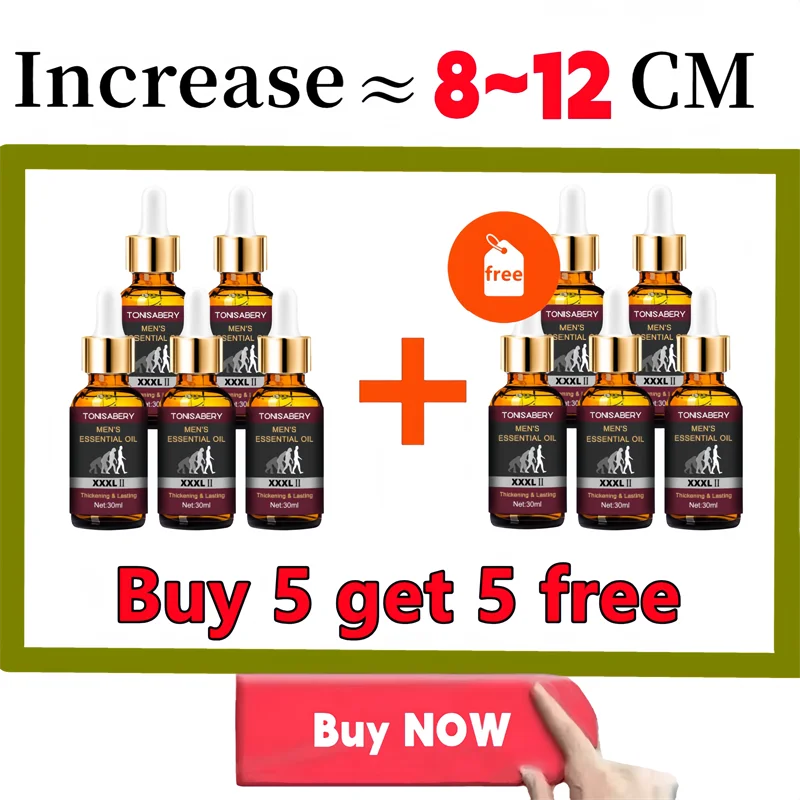 Powerful Men Big Dick Enlargement Gel Increase XXL Size Penis Erection Sex Product climax delay Extender Enhancer massage oil