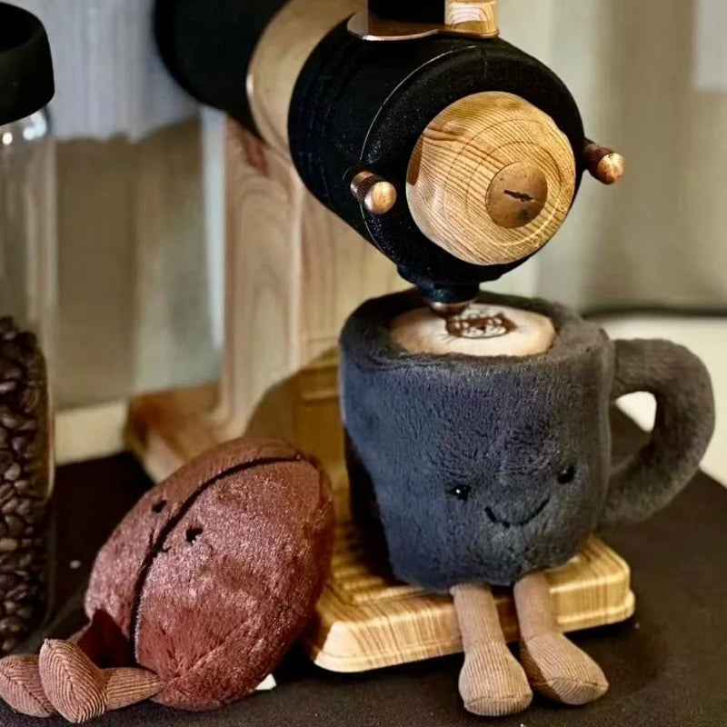 Jelly Cat Plush Fun Coffee Cup Cute Plush Toy Soothing Sleep Plush Doll Trendy Gift Plush Doll Cute Backpack Plush Pendant