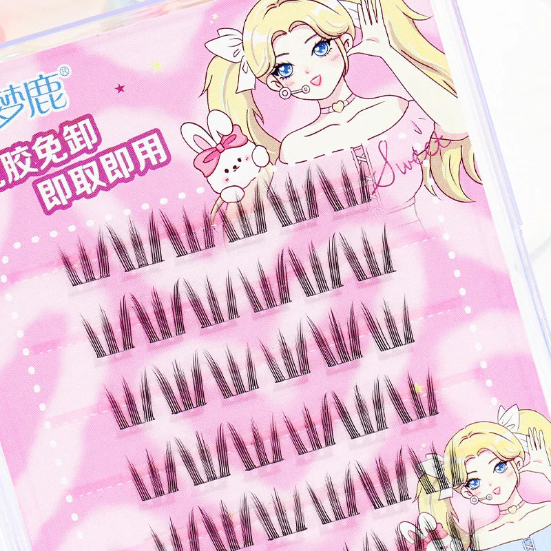 Self Adhesive Eyelashes Cluster Lashes No Glue Individual Lashes  Soft  Idol Lash Clusters Reusable Self Adhesive Lashes