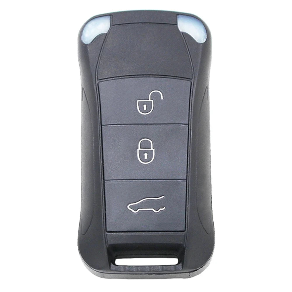 2003+ for Porsche 3-Button Flip Remote Key Shell Case Fob for Porsche Cayenne Uncut HU66 Blade