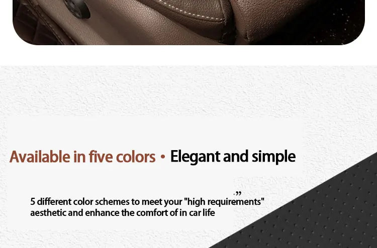 Four Seasons Universal Car Seat Cover Breathable Leather Car Seat Waist Cushion Covers Auto Interior Seats Interior Accessories