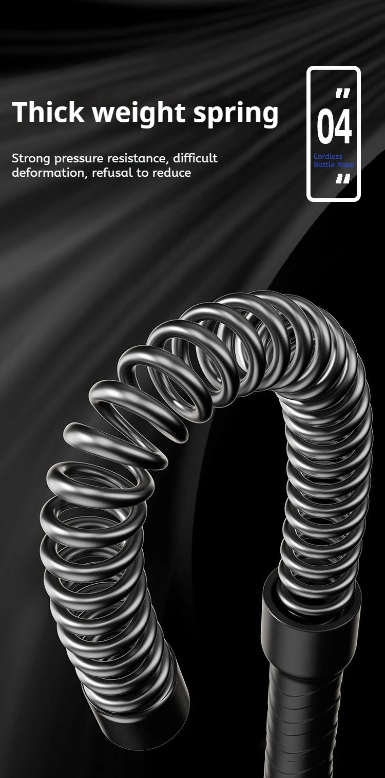 Heavy Duty Steel Core Battle Rope Gym Equipment Thick Swinging Rope Cross Strength Training Home Gym Muscle Endurance Workout