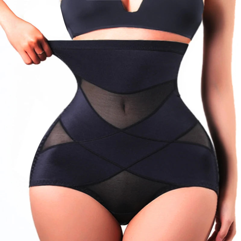 Women Sexy Cross Body Shaper High Waist Panties Underwear Compression Belly Tummy Control Trainer Shapewear Slimming Underwear