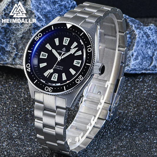 Heimdallr H14 Men Watch Ceramic Bezel NH35A Automatic Movement Sapphire Glass C3 Luminous 20Bar Waterproof Original Mens Watch