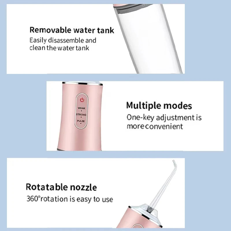 Portable Oral Irrigator Water Flosser Dental Water Jet Tools Pick Cleaning Teeth Washing MachineFloss