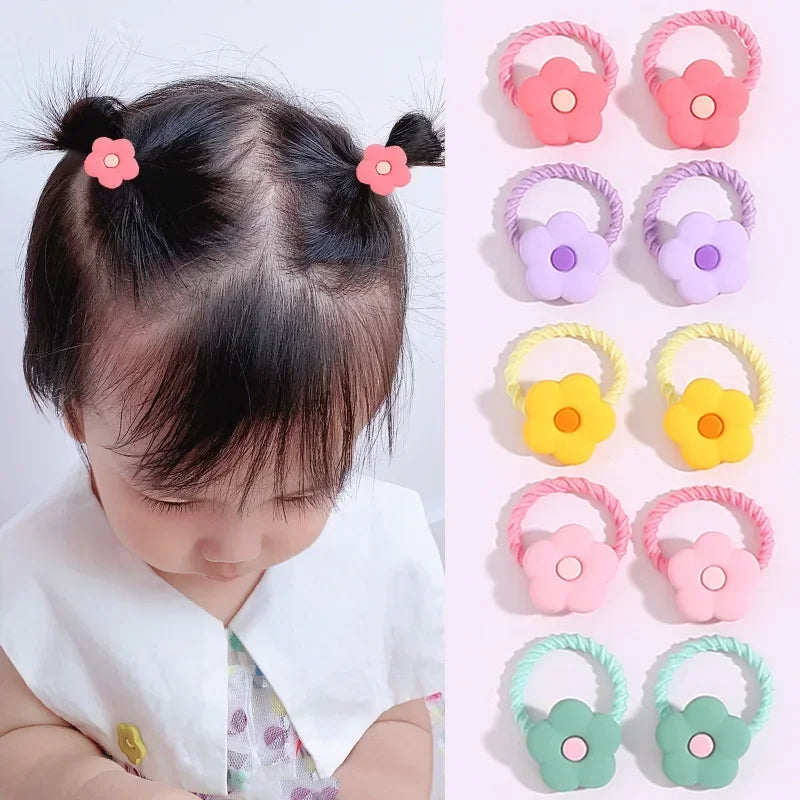 Children's Rubber Bands Do Not Harm Hair Girl Headbands Korean Baby Accessories Rings Tie Rubber Bands Little Girl Headbands
