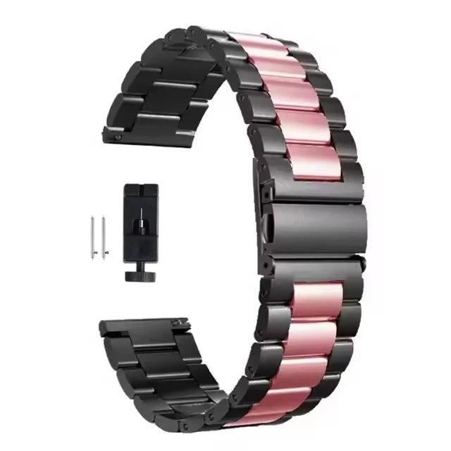 22mm 20mm Metal Band for Samsung Galaxy Watch 7 6 5 4 40mm 44mm 46mm 5Pro 45mm Stainless Steel Strap for Amazfit Bip Huawei GT4.