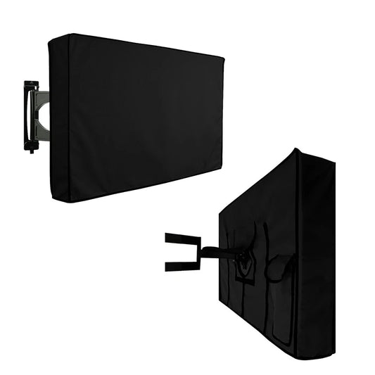 1pc 600D Outdoor TV Cover, TV Protective Cover, Waterproof & Dustproof, To Protect Television, Outdoor Patio Furniture Cover