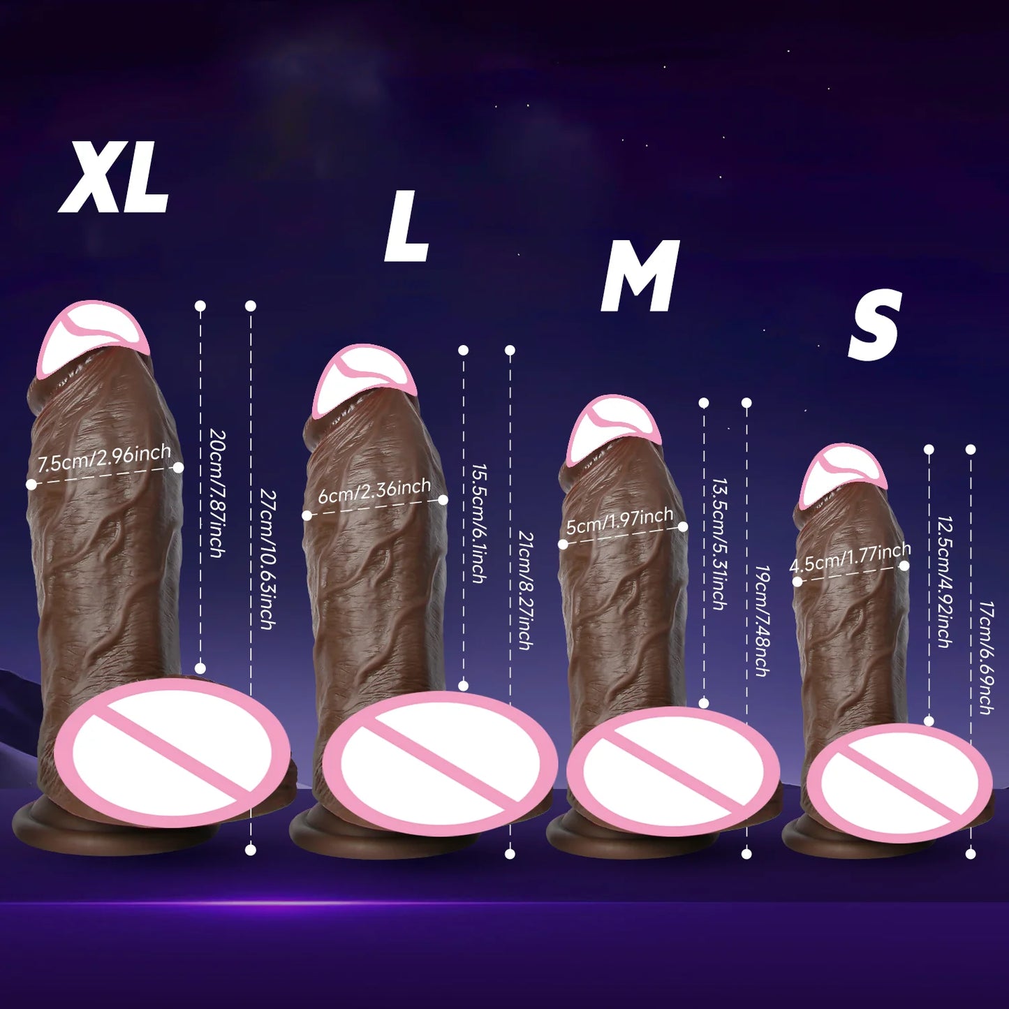 Huge Thick Dildo Realistic Silicone Strong Suction Cup for Hands-Free Anal Play G-spot Giant Dildos Anal Sex Toys for Women Men