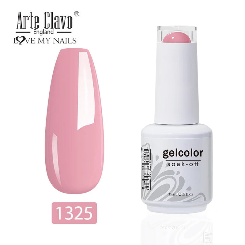 Arte Clavo 15ml Gel Polish Hybrid Varnishes 179 Colors Nails Art For Manicure Soak Off UV Need Top Base Primer Gel Nail Polish