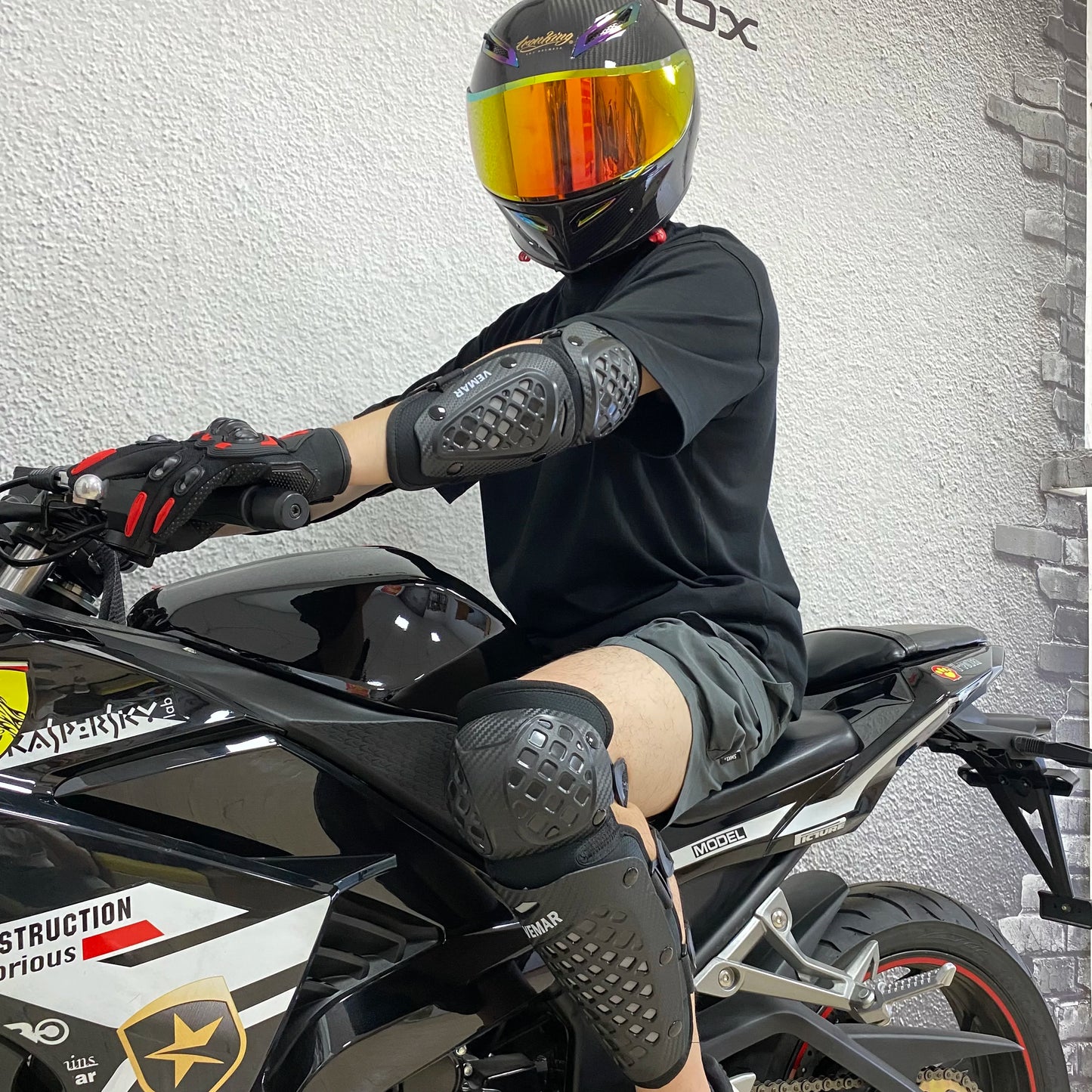 Vemar New Motorcycle Knee Pad Elbow Protective Combo Knee Protector Equipment Gear Four Seasons Outdoor Sport Motocross Knee Pad