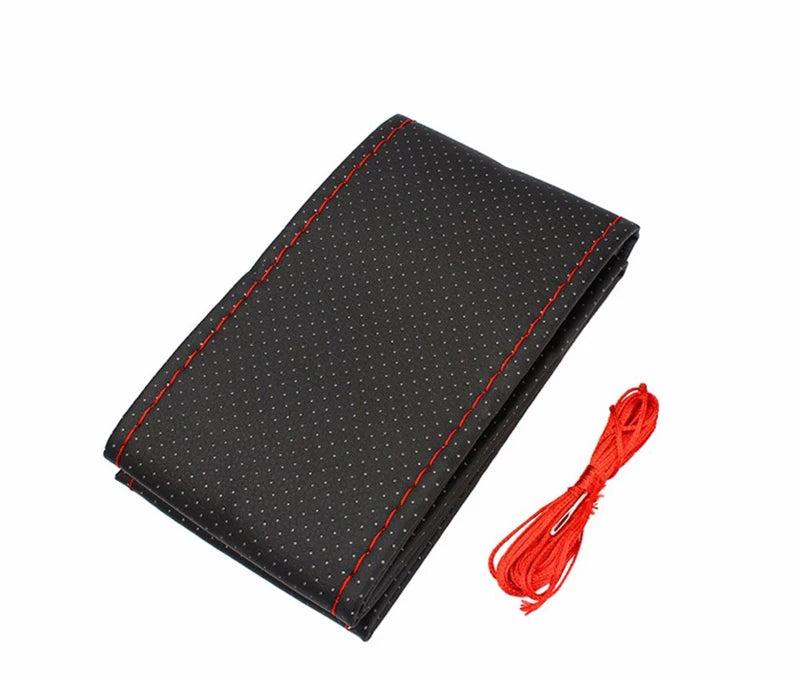 Car Steering Wheel Braid Cover Leather Car Covers for lancer nissan march versa gol volkswagen vectra i30 ix25 fiat 500 punto c4